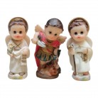 Conjunto Imagem São Gabriel, São Miguel e São Rafael 04 Cm Resina Mirim