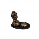 Incensário Buda 04 Cm Gota Resina