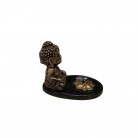 Incensário Buda 04 Cm Gota Resina