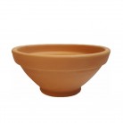 Alguidar N4 Barro Mod3 28 Cm Amarela e Dourada