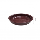 Bacia Porcelana 25 cm Marrom