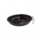 Bacia Porcelana 25 cm Preto