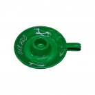 Castiçal 1 Vela Alumínio Verde Orixá Oxóssi