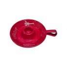 Castiçal 1 Vela Alumínio Vermelho Pomba Gira