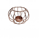 Castiçal 1 Vela Bola Metal Dourado 11X7,5 Cm