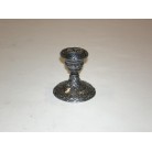 Castiçal 1 Vela Redondo Metal Prata 7,5X9,5 Cm