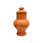 Quartinha Barro 13 Cm Laranja Mod2