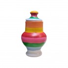 Quartinha Barro 13 Cm Sete Cores Mod2