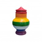 Quartinha Barro 13 Cm Sete Cores Mod2
