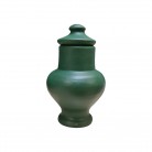 Quartinha Barro 13 Cm Verde Escuro Mod2