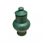 Quartinha Barro 13 Cm Verde Escuro Mod2
