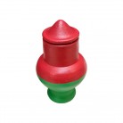 Quartinha Barro 13 Cm Vermelha e Verde Mod2