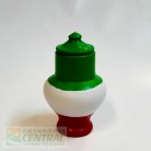 Quartinha Barro 15 Cm Sem Asa Verde, Vermelha e Br Mod2