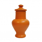Quartinha Barro 17 Cm Sem Asa Laranja Mod2