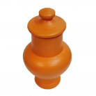 Quartinha Barro 17 Cm Sem Asa Laranja Mod2