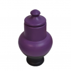 Quartinha Barro 17 Cm Sem Asa Lilás e Preta Mod2