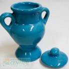 Quartinha Porcelana 12 Cm Com Asa Mod1 Azul
