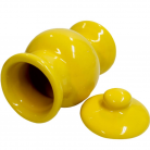 Quartinha Porcelana 12 Cm Sem Asa Mod1 Amarelo