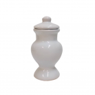 Quartinha Porcelana 12 Cm Sem Asa Mod1 Branco