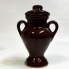 Quartinha Porcelana 16 Cm Com Asa Mod1 Marrom