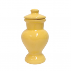 Quartinha Porcelana 16 Cm Sem Asa Mod1 Amarelo