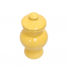 Quartinha Porcelana 16 Cm Sem Asa Mod1 Amarelo