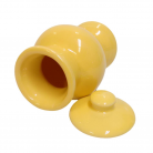 Quartinha Porcelana 16 Cm Sem Asa Mod1 Amarelo