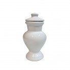 Quartinha Porcelana 16 Cm Sem Asa Mod1 Branco