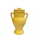 Quartinha Porcelana 20 Cm Com Asa Mod1 Amarelo