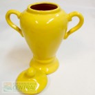 Quartinha Porcelana 20 Cm Com Asa Mod2 700 ml Amarelo