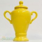 Quartinha Porcelana 20 Cm Com Asa Mod2 700 ml Amarelo