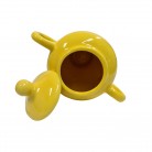 Quartinha Porcelana 20 Cm Com Asa Mod2 700 ml Amarelo