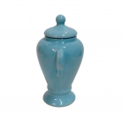 Quartinha Porcelana 20 Cm Com Asa Mod2 700 ml Azul