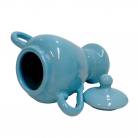 Quartinha Porcelana 20 Cm Com Asa Mod2 700 ml Azul