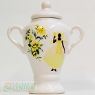 Quartinha Porcelana 20 Cm Com Asa Mod2 700 ml Oxum