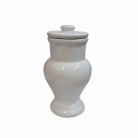 Quartinha Porcelana 20 Cm Sem Alsa Mod1 Branco