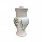 Quartinha Porcelana 20 Cm Sem Alsa Mod1 Pomba