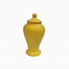 Quartinha Porcelana 20 Cm Sem Asa Mod2 Amarelo