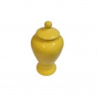 Quartinha Porcelana 20 Cm Sem Asa Mod2 Amarelo