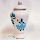 Quartinha Porcelana 20 Cm Sem Asa Mod2 Iemanjá
