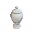 Quartinha Porcelana 20 Cm Sem Asa Mod2 Pomba