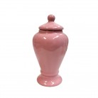 Quartinha Porcelana 20 Cm Sem Asa Mod2 Rosa