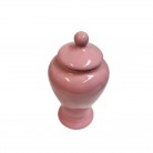 Quartinha Porcelana 20 Cm Sem Asa Mod2 Rosa