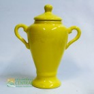 Quartinha Porcelana 25 Cm Com Asa Mod2 Amarelo