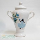 Quartinha Porcelana 25 Cm Com Asa Mod2 Iemanjá