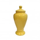 Quartinha Porcelana 25 Cm Sem Asa Mod2 Amarelo