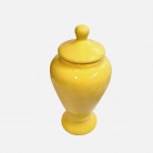 Quartinha Porcelana 25 Cm Sem Asa Mod2 Amarelo