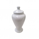 Quartinha Porcelana 25 Cm Sem Asa Mod2 Branco