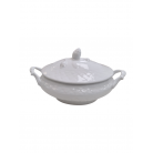 Sopeira Porcelana Gd Oval com Asa Branco