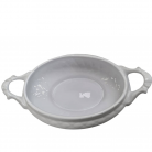 Sopeira Porcelana Gd Oval com Asa Branco